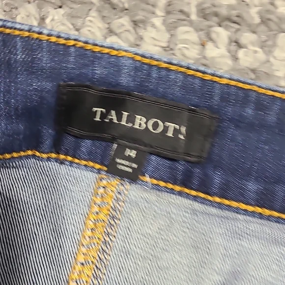 Talbots Dark Blue Button-Front‎ Pencil Skirt - Picture 3 of 12